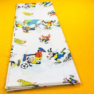Vintage Sport Goofy TWIN Bed FLAT Top Sheet: Esmond Canada -Walt Disney Bedding